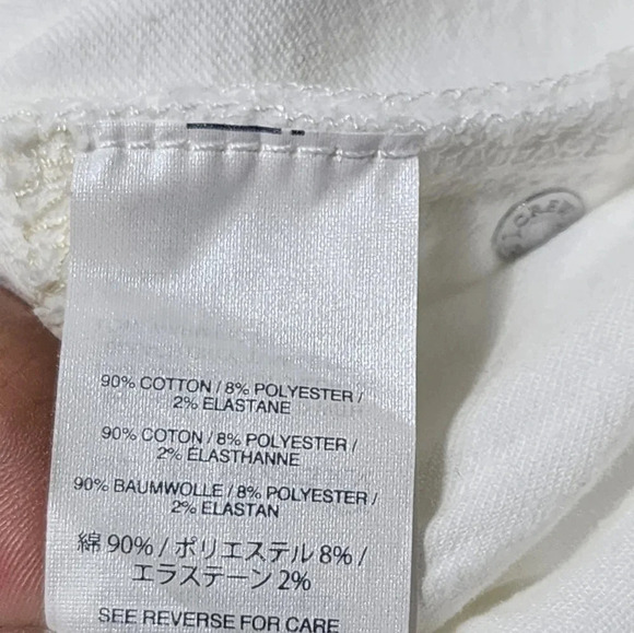 Women's J.Crew Toothpick Off White Skinny Jeans Size 26 Casual Summer Vacation - Picture 3 of 10